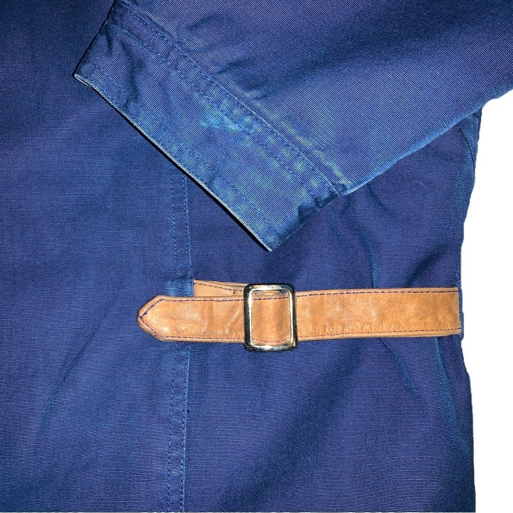 Vintage Barn Jacket XL Navy Blue Cotton Canvas Coat Utility Field Insulated - Picture 3 of 13